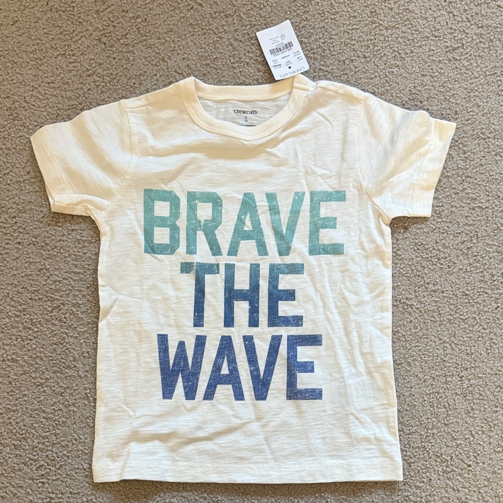 Crewcuts Kids Tee with Blue and Green Graphic XXS 2-3 NWT
